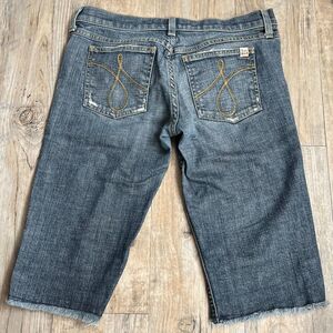 Juicy Couture Jeans Shorts Bermuda Long Women's 27 Blue Vintage Y2K